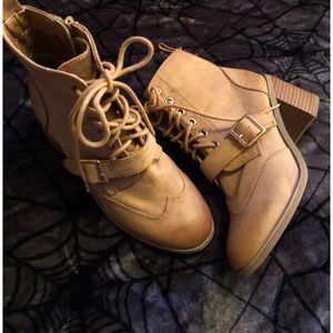 MIA Tan Ankle Boots